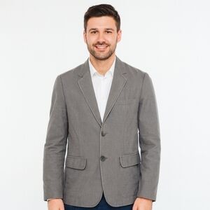 Men’s Grey Corduroy Blazer | Lined Two Button Sport Coat | 40R